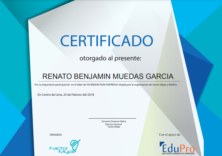 MODELO DE CERTIFICADO